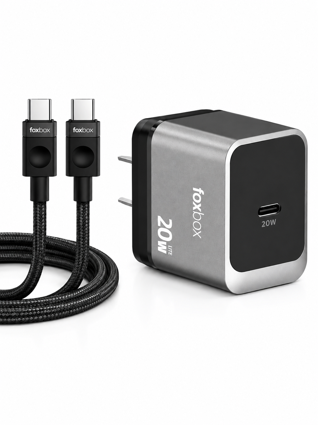 Cargador Completo Foxbox Mega 3 20W - Tipo C A Tipo C